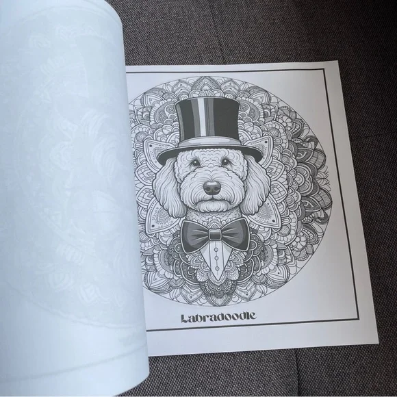 Distinguished Dogs: Large Breed Dog Mandala Coloring Book - Picture 6 of 8